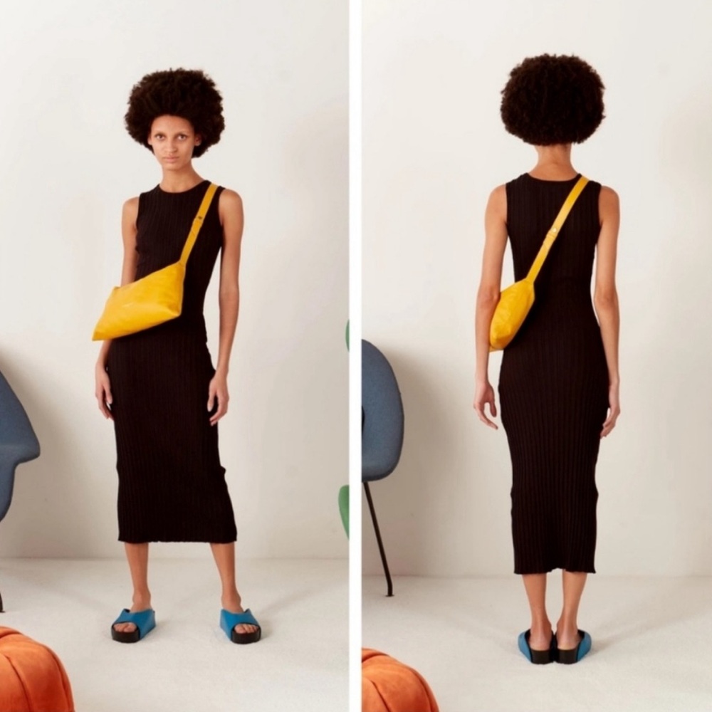 Simon Miller Black Ribbed Maxi Dress